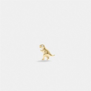 Coach 14 K Gold Rexy Single Stud Earring Gold | COH866139