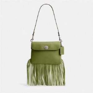 Coach 1964 Fringe Bag Silber Hellgrün | COH864918