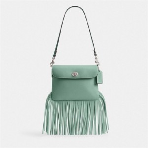 Coach 1964 Fringe Bag Silber Türkis | COH864768