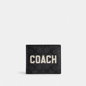 Coach 3 In 1 Wallet In Signature Canvas With Graphic Grau Mehrfarbig | COH866724