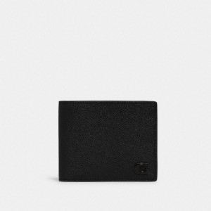 Coach 3 In 1 Wallet With Signature Canvas Interior Schwarz | COH866722