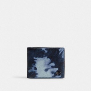 Coach 3 In 1 Wallet With Tie Dye Print Navy Mehrfarbig | COH866726