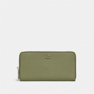 Coach Accordion Wallet With Signature Canvas Interior Senfgelb | COH865499