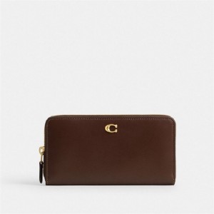 Coach Accordion Zip Wallet Braun | COH865502