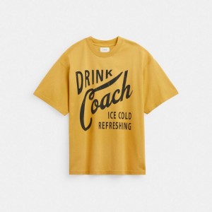 Coach Americana T Shirt Gelb | COH866927