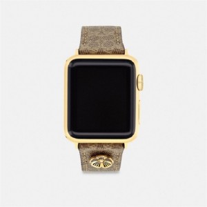 Coach Apple Watch® Strap, 38 Mm, 40 Mm And 41 Mm Braun | COH866249
