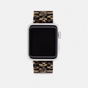 Coach Apple Watch® Strap, 38 Mm, 40 Mm And 41 Mm Schwarz | COH866257