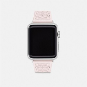 Coach Apple Watch® Strap, 38 Mm, 40 Mm And 41 Mm Rosa | COH866274