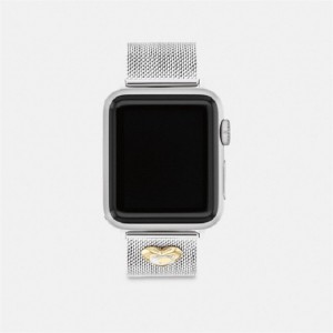 Coach Apple Watch® Strap, 38 Mm, 40 Mm And 41 Mm Grau | COH866287