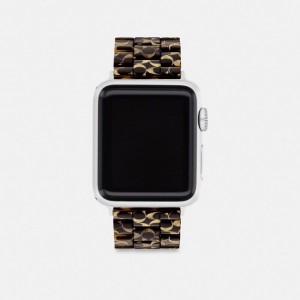 Coach Apple Watch® Strap, 38 Mm, 40 Mm And 41 Mm Schwarz | COH866966