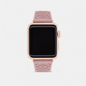 Coach Apple Watch® Strap, 38 Mm And 40 Mm Rosa | COH866270