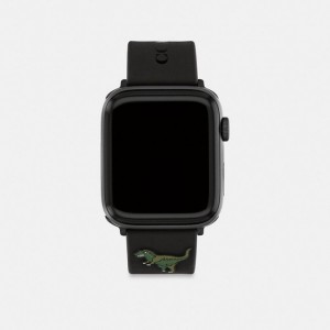 Coach Apple Watch® Strap, 42 Mm, 44 Mm And 45 Mm Schwarz | COH866960