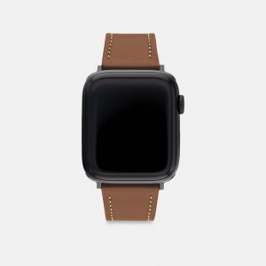 Coach Apple Watch® Strap, 42 Mm And 44 Mm Braun | COH866967