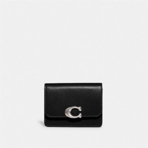 Coach Bandit Card Case Silber Schwarz | COH865587