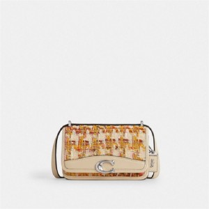 Coach Bandit Crossbody Bag In Tweed Silber Mehrfarbig | COH864923