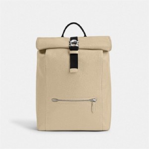 Coach Beck Roll Top Backpack Weiß | COH865471