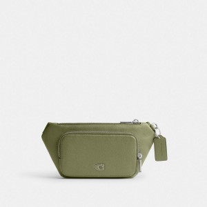 Coach Belt Bag With Signature Canvas Interior Detail Senfgelb | COH866667
