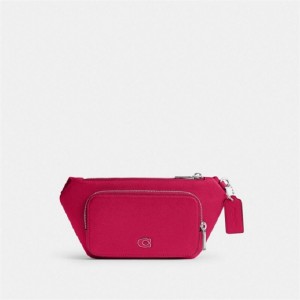Coach Belt Bag With Signature Canvas Interior Detail Rosa | COH865189