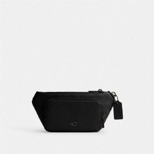 Coach Belt Bag With Signature Canvas Interior Detail Schwarz | COH865447