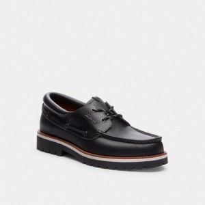 Coach Benson Boat Shoe Schwarz | COH866823