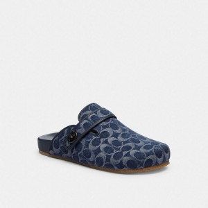 Coach Blake Clog In Signature Denim Blau | COH866844