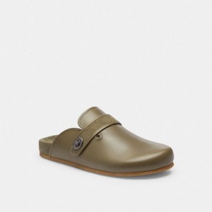 Coach Blake Clog With Signature Canvas Jacquard Grün | COH866845