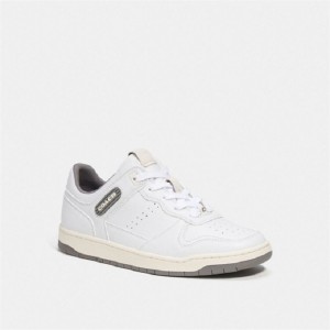 Coach C201 Low Top Sneaker Grau Weiß | COH865817