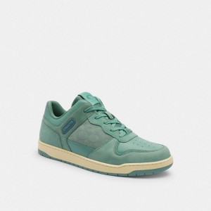 Coach C201 Sneaker In Signature Canvas Jacquard Türkis | COH866811