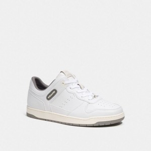 Coach C201 Sneaker Weiß Grau | COH866812