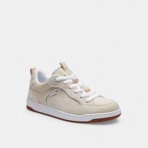 Coach C203 Sneaker In Signature Canvas Weiß | COH866785