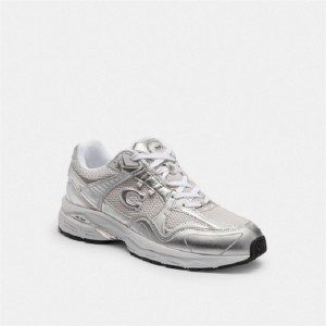 Coach C301 Sneaker Metal Weiß | COH865839