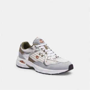 Coach C301 Sneaker Weiß Grau | COH865838