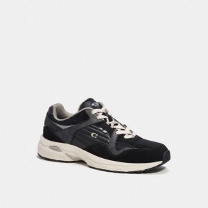 Coach C301 Sneaker With Signature Canvas Grau Schwarz | COH866781