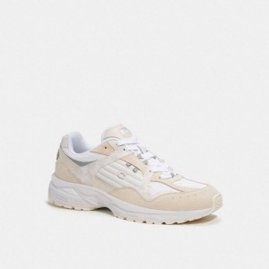 Coach C301 Sneaker With Signature Canvas Weiß | COH866792