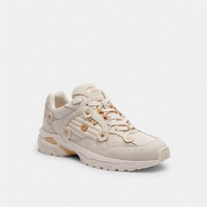 Coach C301 Sneaker With Tea Rose Weiß | COH865810