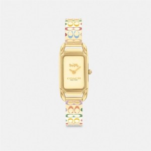 Coach Cadie Watch, 17.5 Mm X 28.5 Mm Mehrfarbig Gold | COH866275