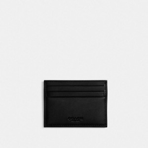Coach Card Case In Signature Jacquard Grau Schwarz | COH866763