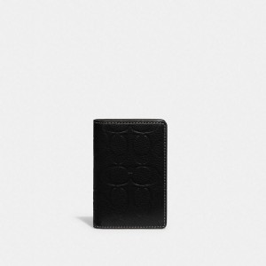Coach Card Wallet In Signature Leather Schwarz | COH866759