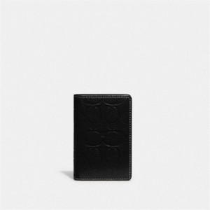 Coach Card Wallet In Signature Leather Schwarz | COH865688