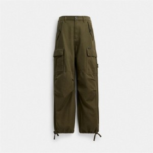 Coach Cargo Pants In Organic Cotton Grün | COH866051