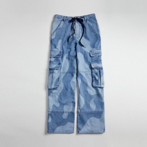 Coach Cargo Pants In Wavy Wash Blau | COH866939