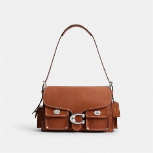 Coach Cargo Turnlock Soft Tabby Silber | COH865337