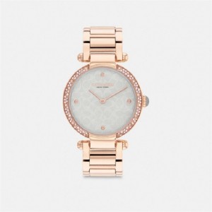Coach Cary Watch, 34 Mm Rosa Gold Hellblau | COH866278
