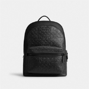 Coach Charter Backpack In Signature Leather Schwarz | COH865473
