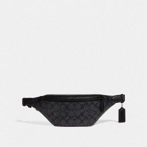 Coach Charter Belt Bag 7 In Signature Canvas Grau | COH866689