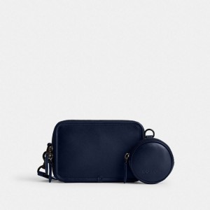 Coach Charter Crossbody With Hybrid Pouch Tiefesblau | COH866597