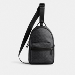 Coach Charter Pack In Signature Canvas Grau | COH866512