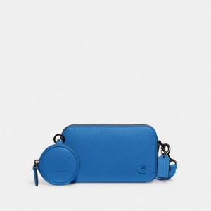 Coach Charter Slim Crossbody Blau | COH866540