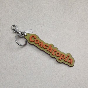 Coach Coachtopia Bag Charm In Coachtopia Leather Olivgrün Grün Mehrfarbig | COH866446