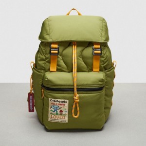 Coach Coachtopia Loop Backpack Olivgrün Grün | COH866499